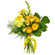 Желтый букет из роз и хризантем. Турция